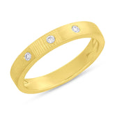 0.07ct 14k Yellow Gold Diamond Lady's Band Size 8